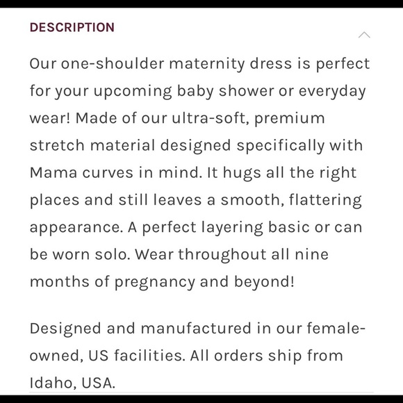 NWT! - One Shoulder, Fitted, Tie Maternity Dress - Size 2 - Picture 5 of 6